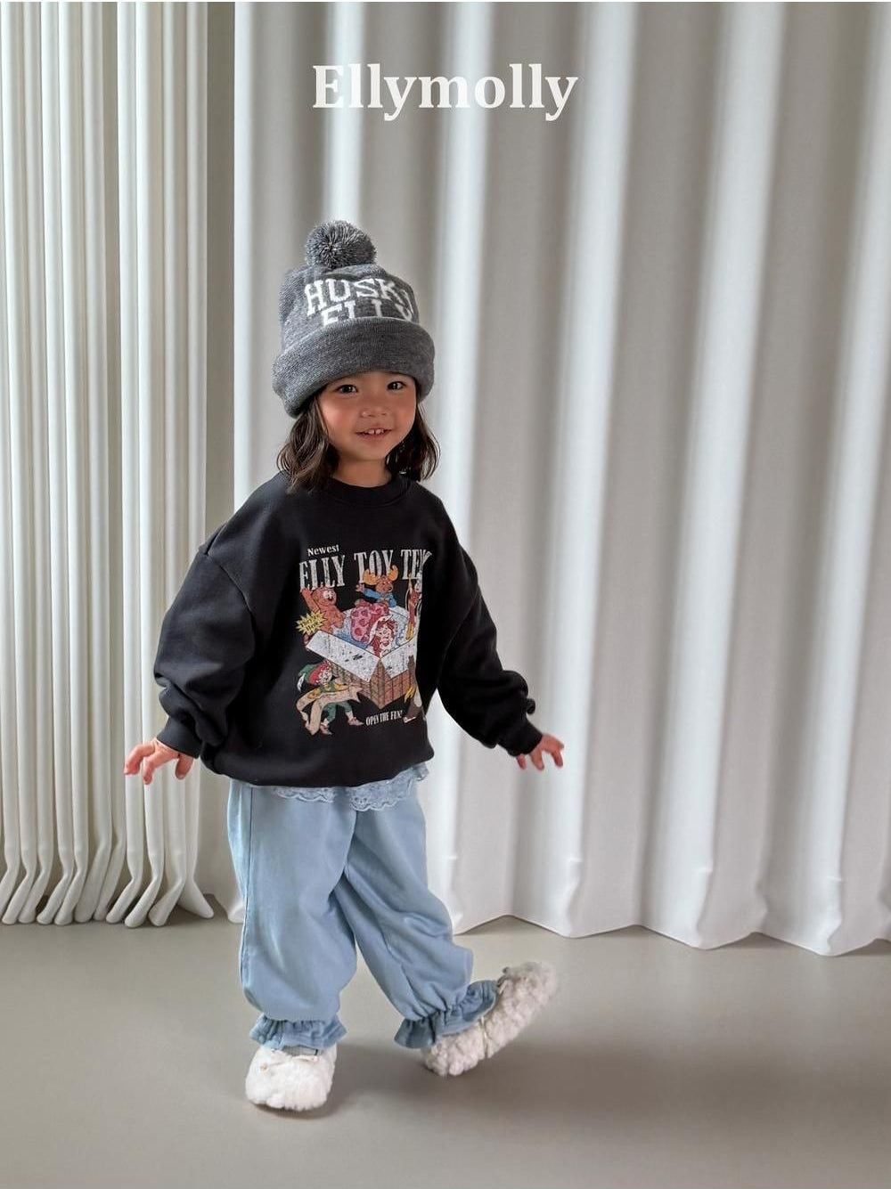 Husky Pompom Beanie [Ellymolly]（2026AW） 6