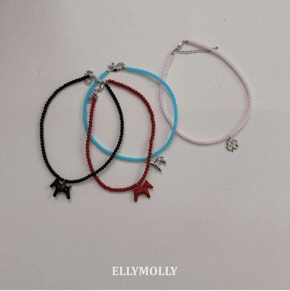 Horse Bead Necklace [Ellymolly]（2026AW） 13