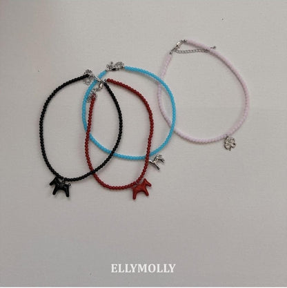 Horse Bead Necklace [Ellymolly]（2026AW） 13