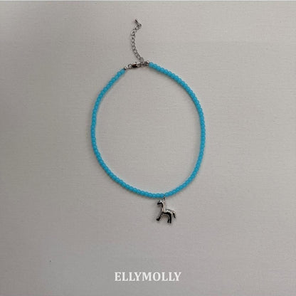 Horse Bead Necklace [Ellymolly]（2026AW） 20