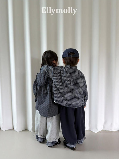 Musk Check Blouse [Ellymolly]（2026AW） 7