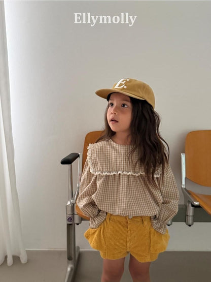 Musk Check Blouse [Ellymolly]（2026AW） 16