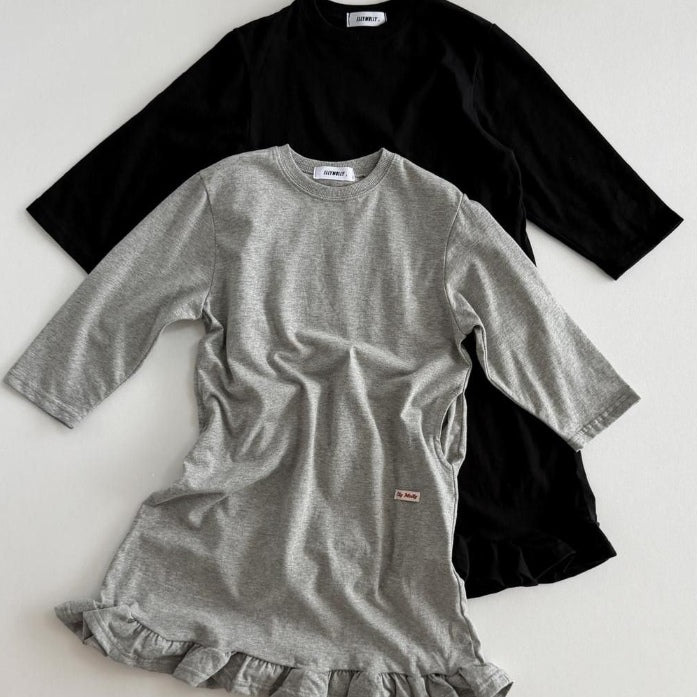 Clover Long Frill Dress (Mom & Kids) [Ellymolly]（2026AW） 1