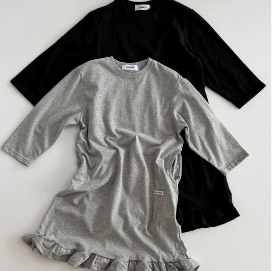 Clover Long Frill Dress (Mom & Kids) [Ellymolly]（2026AW） 1