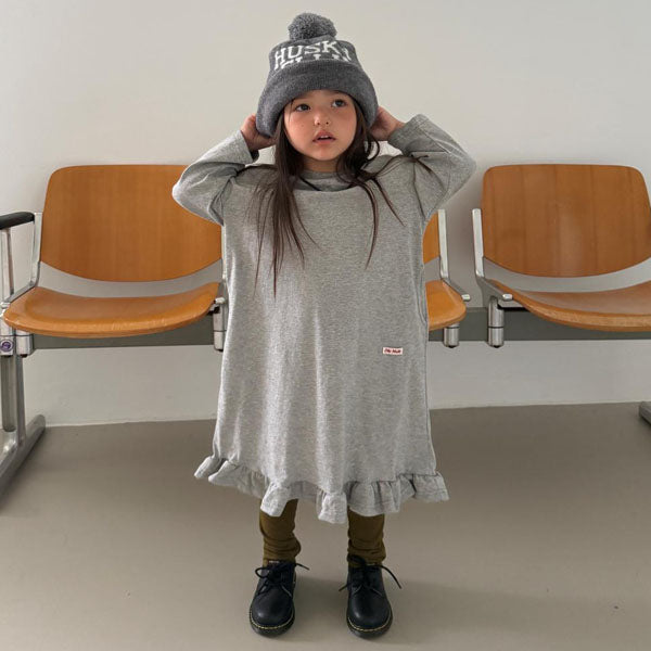 Clover Long Frill Dress (Mom & Kids) [Ellymolly]（2026AW） 2