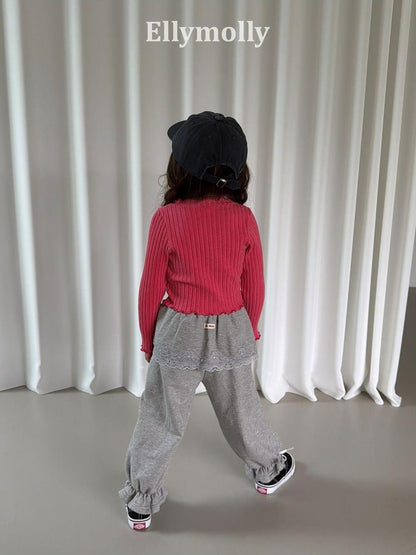 Cottage Lace Jogger Pants [Ellymolly]（2026AW） 5
