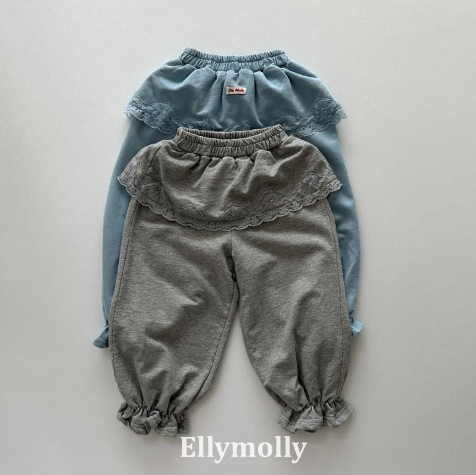 Cottage Lace Jogger Pants [Ellymolly]（2026AW） 1