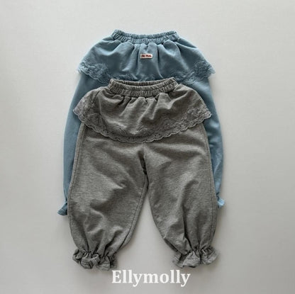 Cottage Lace Jogger Pants [Ellymolly]（2026AW） 1