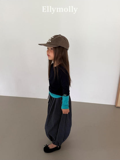 Autumn Grid Balloon Pants [Ellymolly]（2026AW） 5