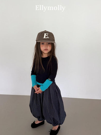 Autumn Grid Balloon Pants [Ellymolly]（2026AW） 7