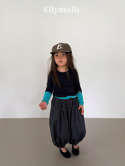 Autumn Grid Balloon Pants [Ellymolly]（2026AW） 9