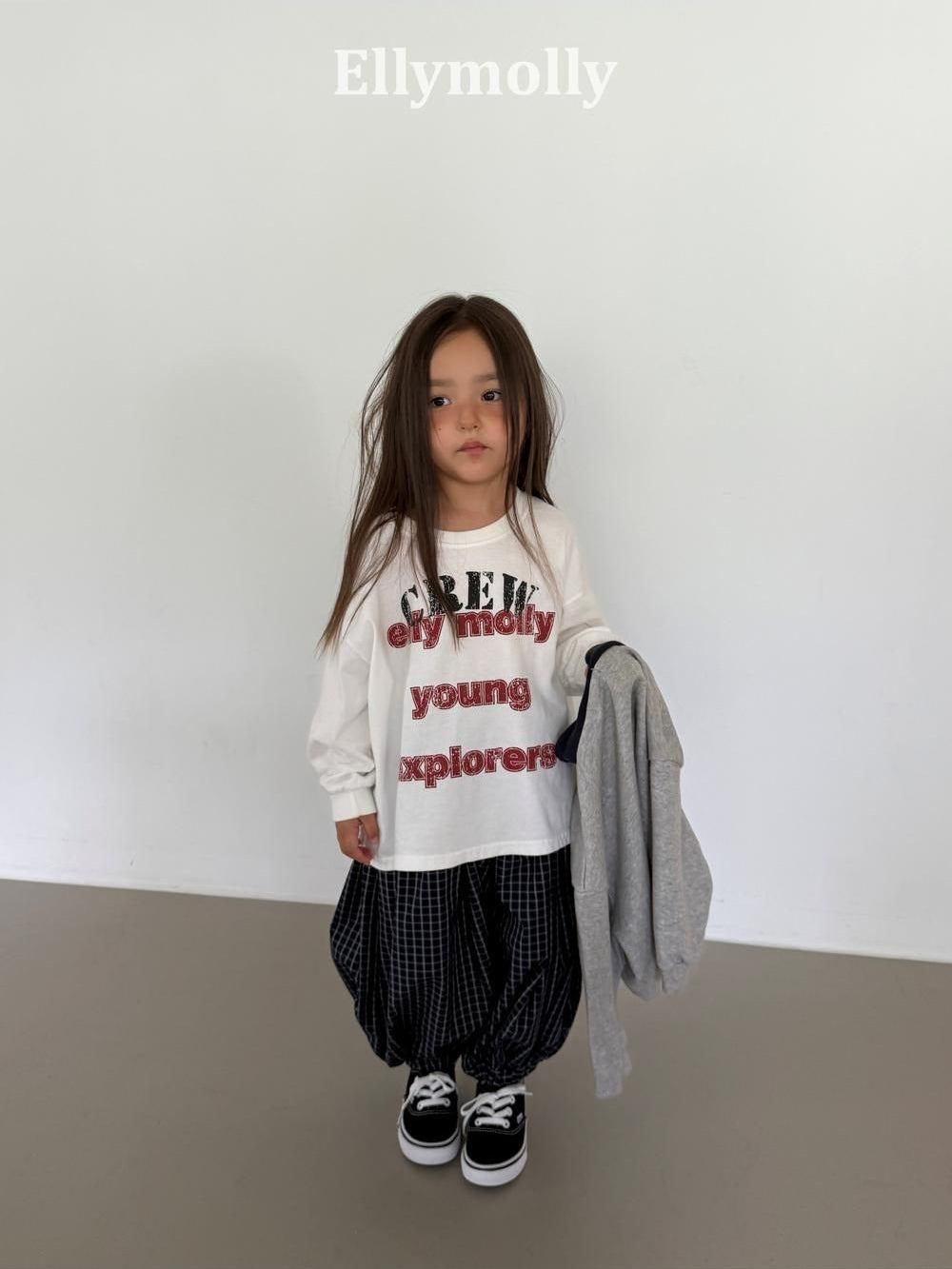 Autumn Grid Balloon Pants [Ellymolly]（2026AW） 12