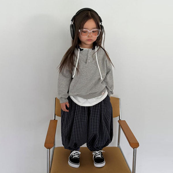 Autumn Grid Balloon Pants [Ellymolly]（2026AW） 1