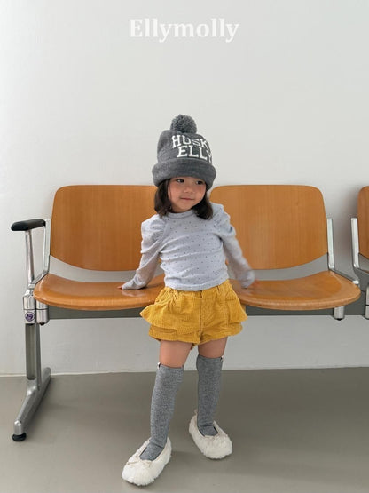 Gisele Dot Shirred Tee [Ellymolly]（2026AW） 3