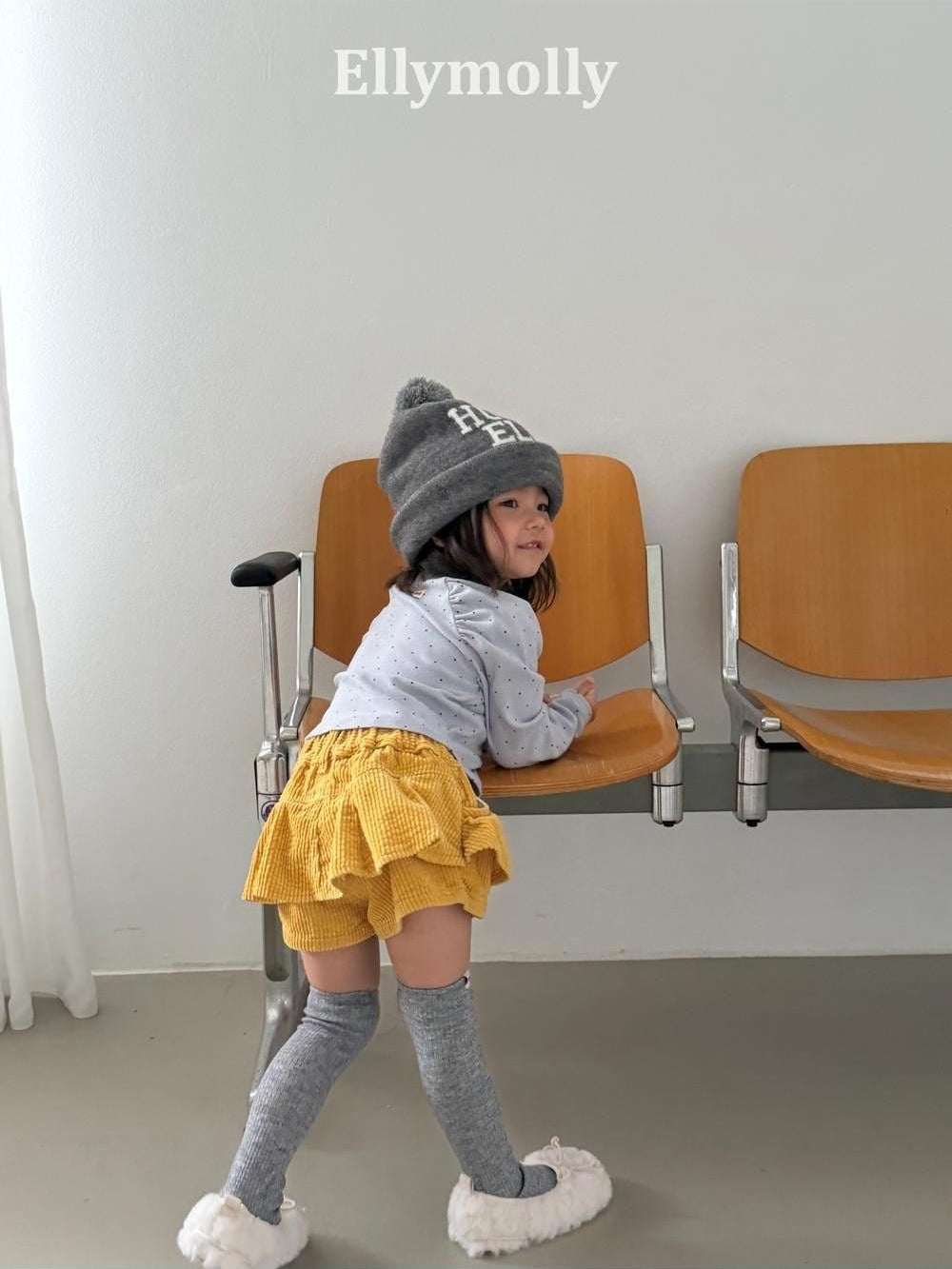Gisele Dot Shirred Tee [Ellymolly]（2026AW） 4