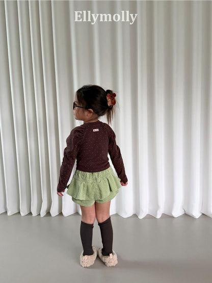 Gisele Dot Shirred Tee [Ellymolly]（2026AW） 11