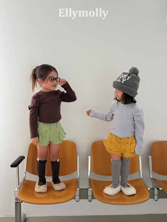 Gisele Dot Shirred Tee [Ellymolly]（2026AW） 13
