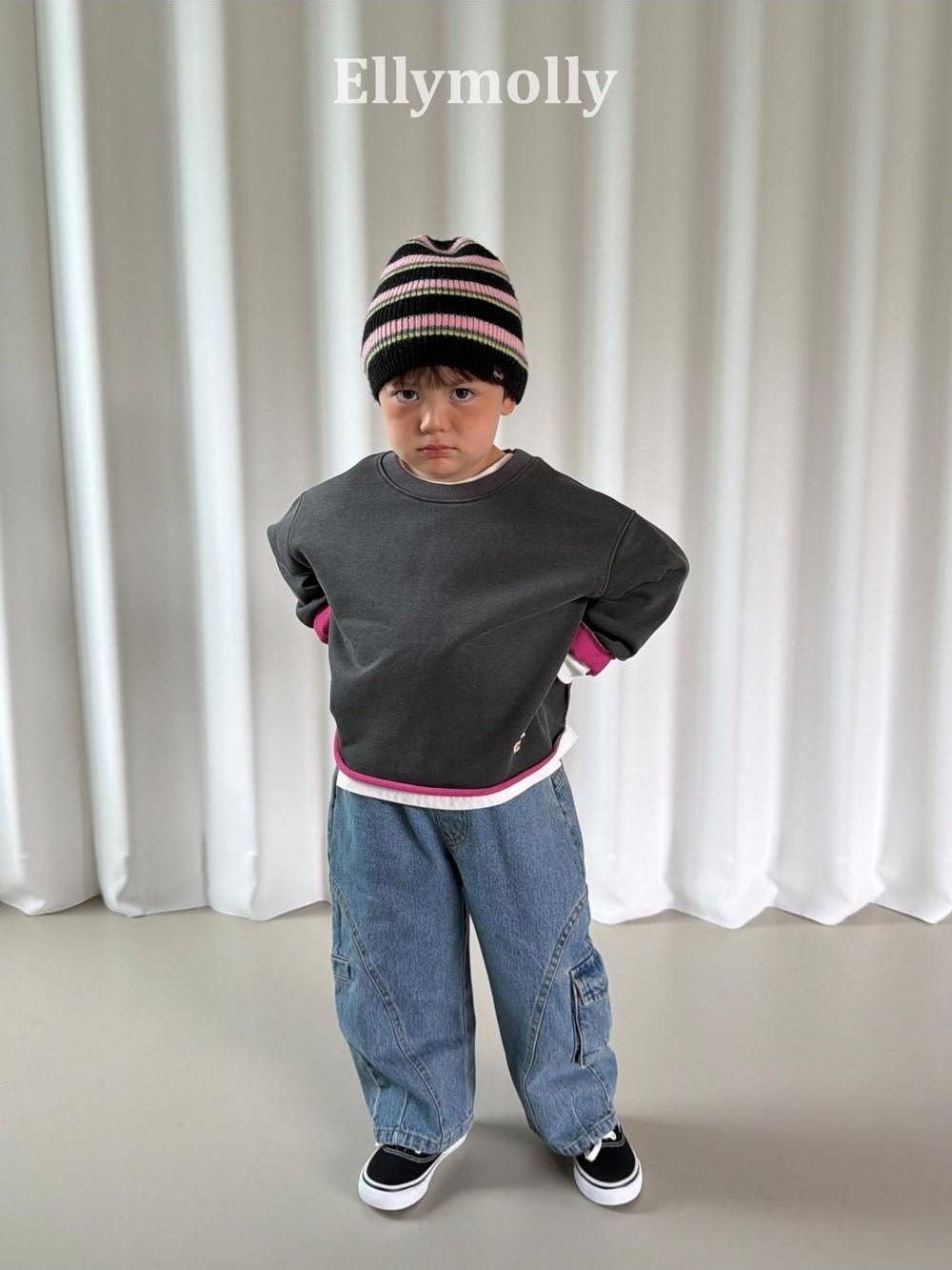 Rough Two-Tone Dye Sweatshirt [Ellymolly]（2026AW） 16