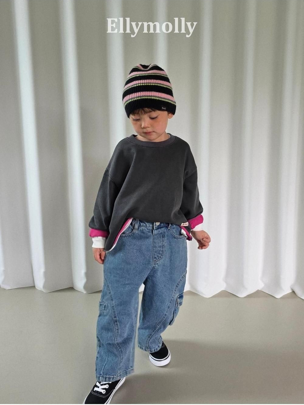 Rough Two-Tone Dye Sweatshirt [Ellymolly]（2026AW） 18