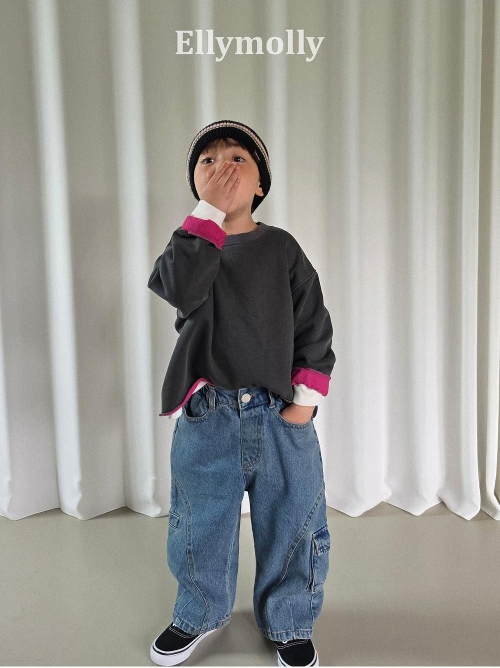 Rough Two-Tone Dye Sweatshirt [Ellymolly]（2026AW） 19