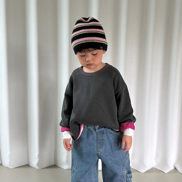Rough Two-Tone Dye Sweatshirt [Ellymolly]（2026AW） 2