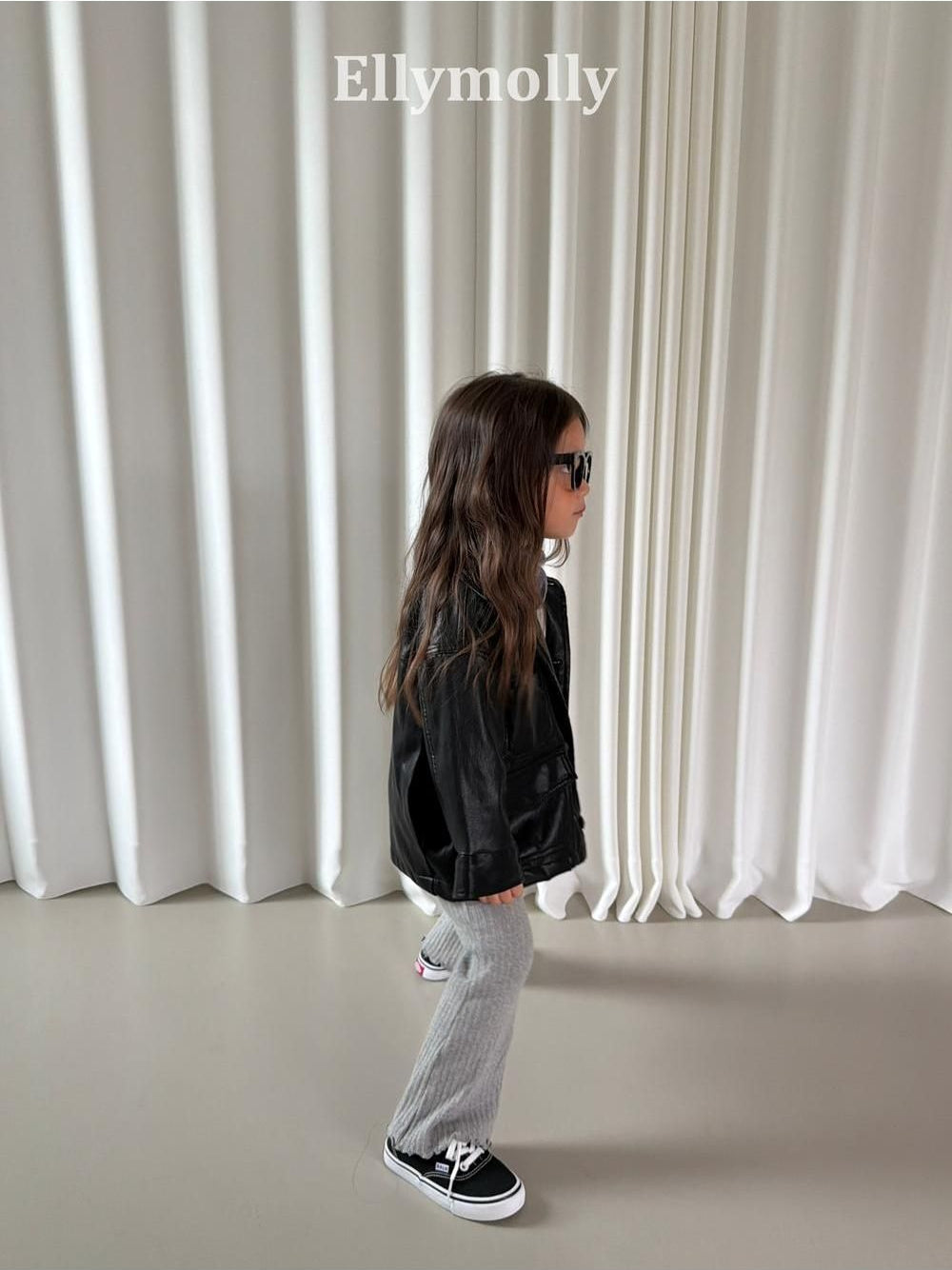 Big Ribbed Boot Cut Pants [Ellymolly]（2026AW） 4