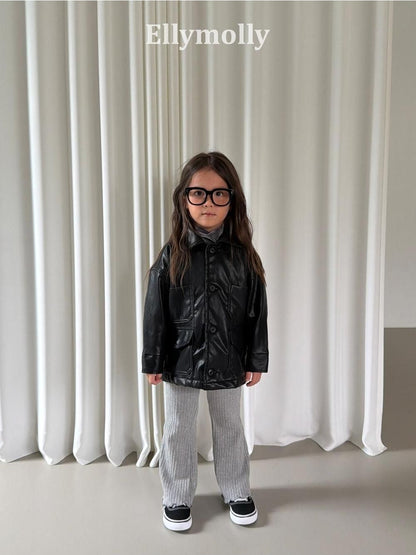 Big Ribbed Boot Cut Pants [Ellymolly]（2026AW） 6