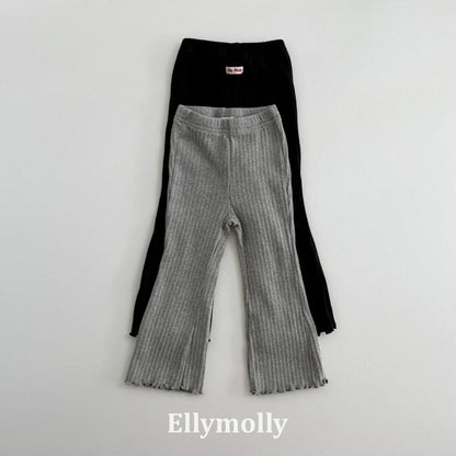 Big Ribbed Boot Cut Pants [Ellymolly]（2026AW） 19
