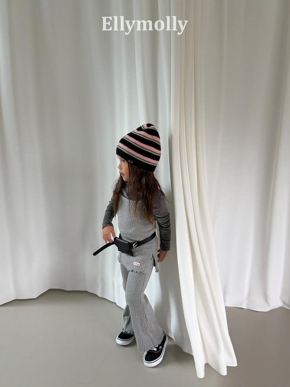Dudu Ribbed Layered Top [Ellymolly]（2026AW） 11