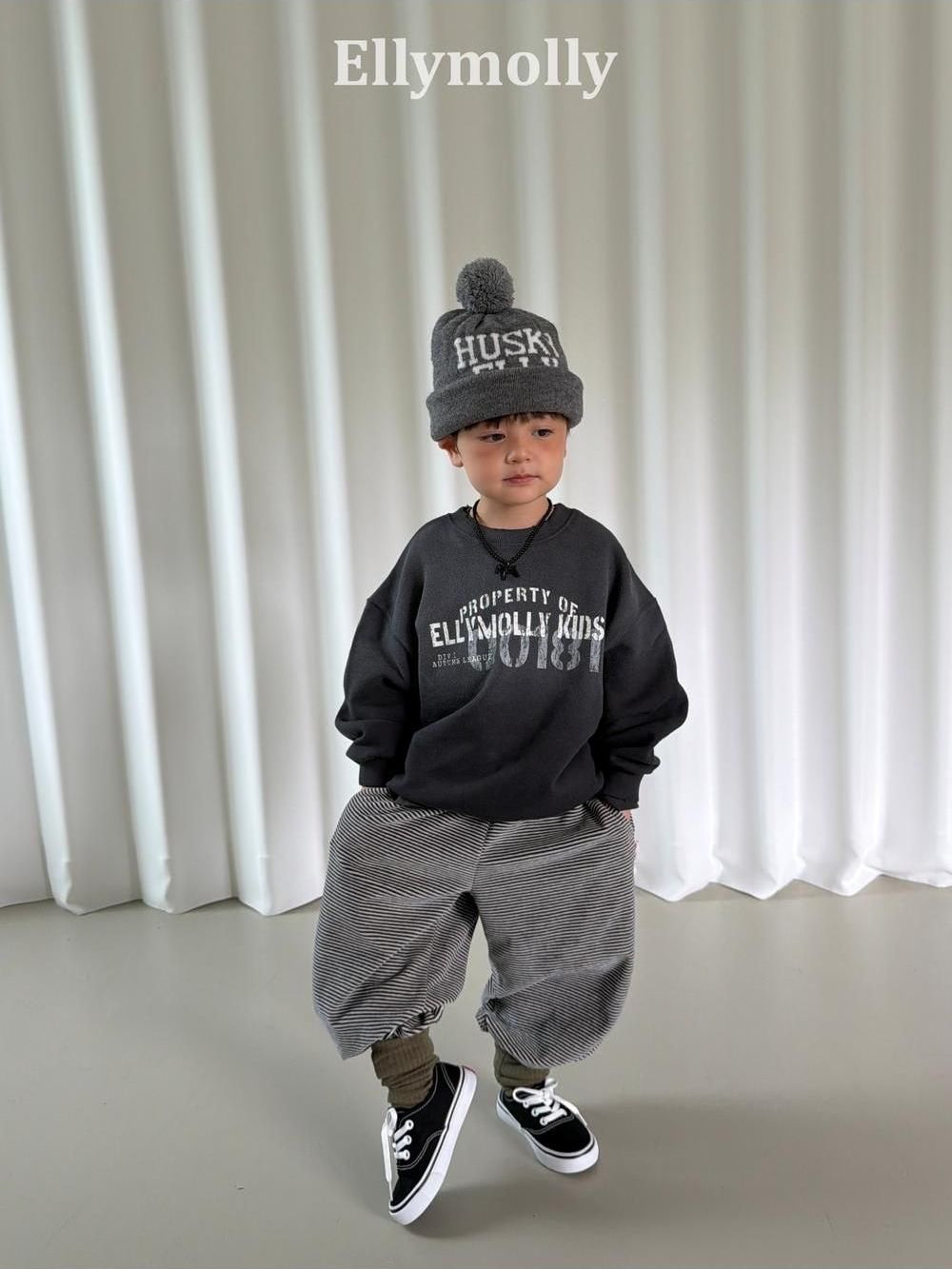 Velour Striped Jogger Pants [Ellymolly]（2026AW） 4