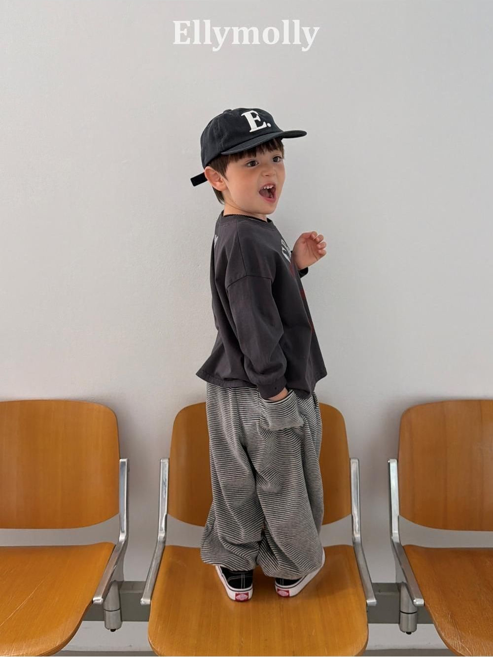 Velour Striped Jogger Pants [Ellymolly]（2026AW） 12