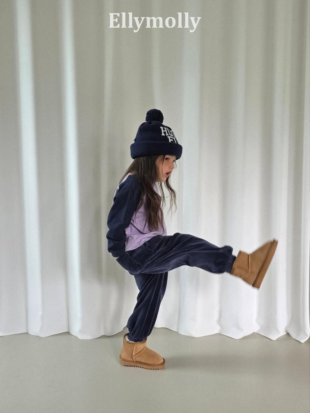 Velour Striped Jogger Pants [Ellymolly]（2026AW） 16
