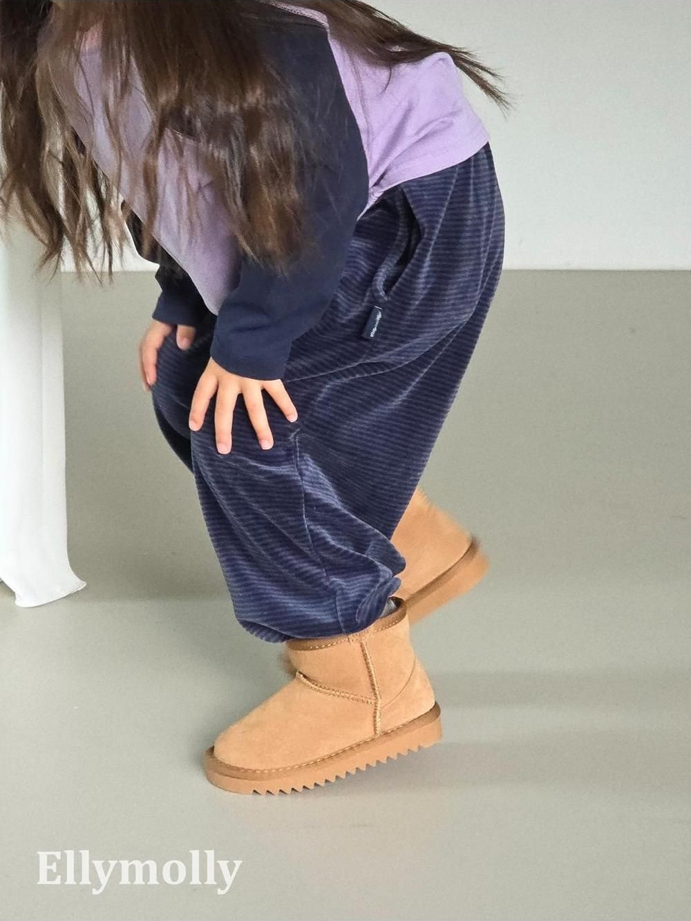 Velour Striped Jogger Pants [Ellymolly]（2026AW） 18