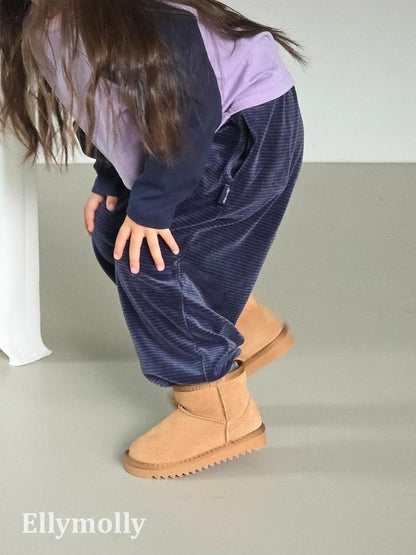 Velour Striped Jogger Pants [Ellymolly]（2026AW） 18