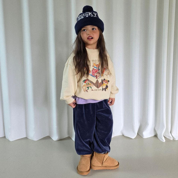 Velour Striped Jogger Pants [Ellymolly]（2026AW） 2
