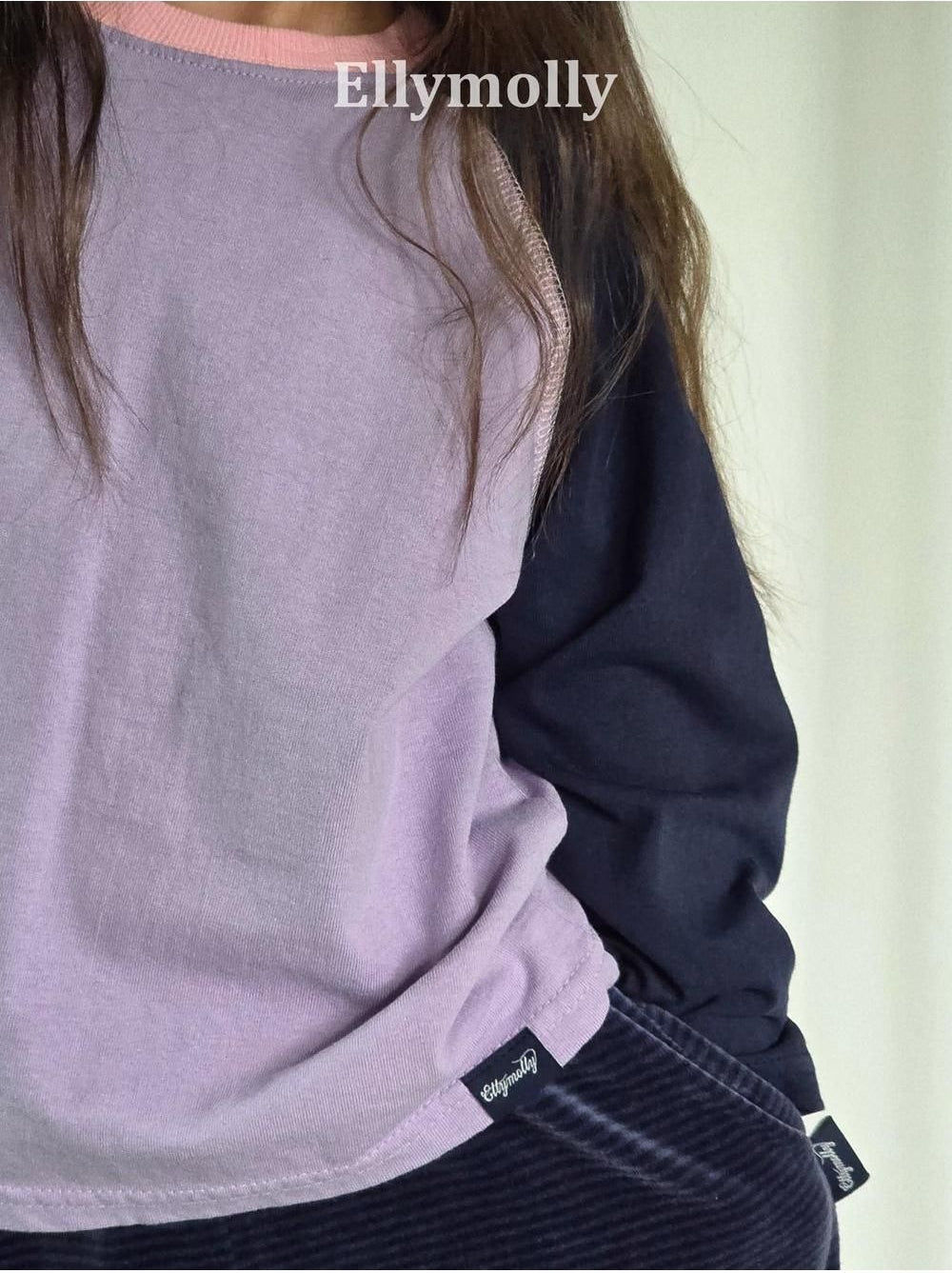 Color Block Raglan Tee [Ellymolly]（2026AW） 6