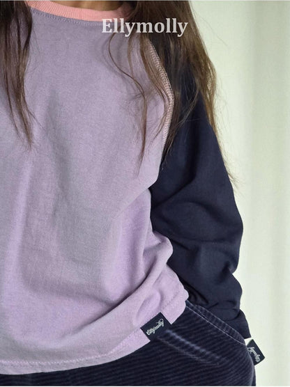 Color Block Raglan Tee [Ellymolly]（2026AW） 6