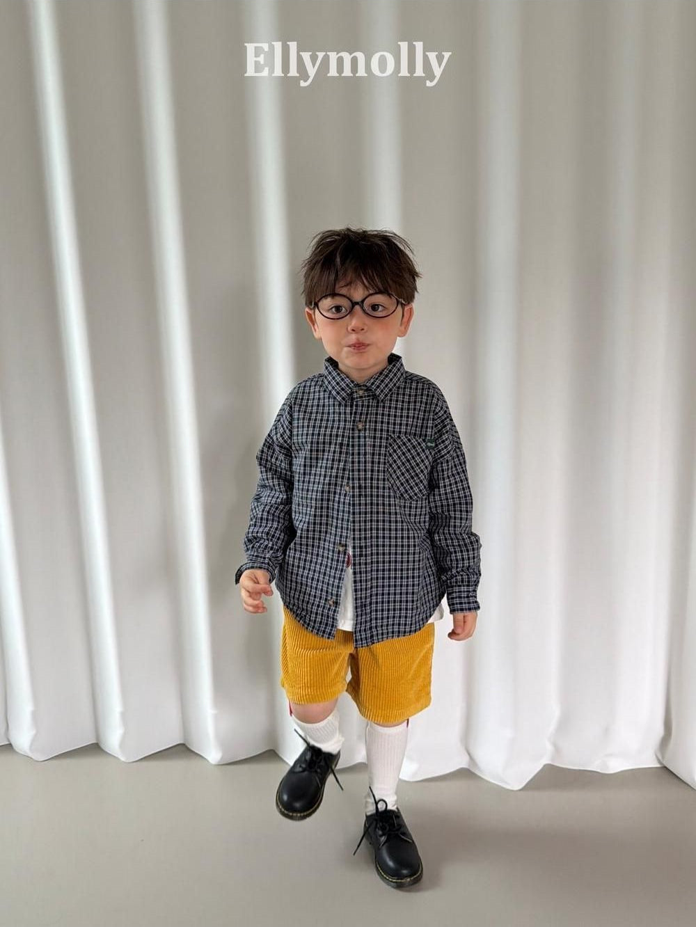 Maison Check Shirt [Ellymolly]（2026AW） 14