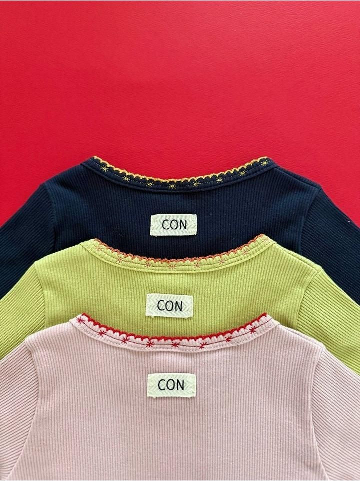 Intarsia Pincord Tee [con]（2026AW） 4