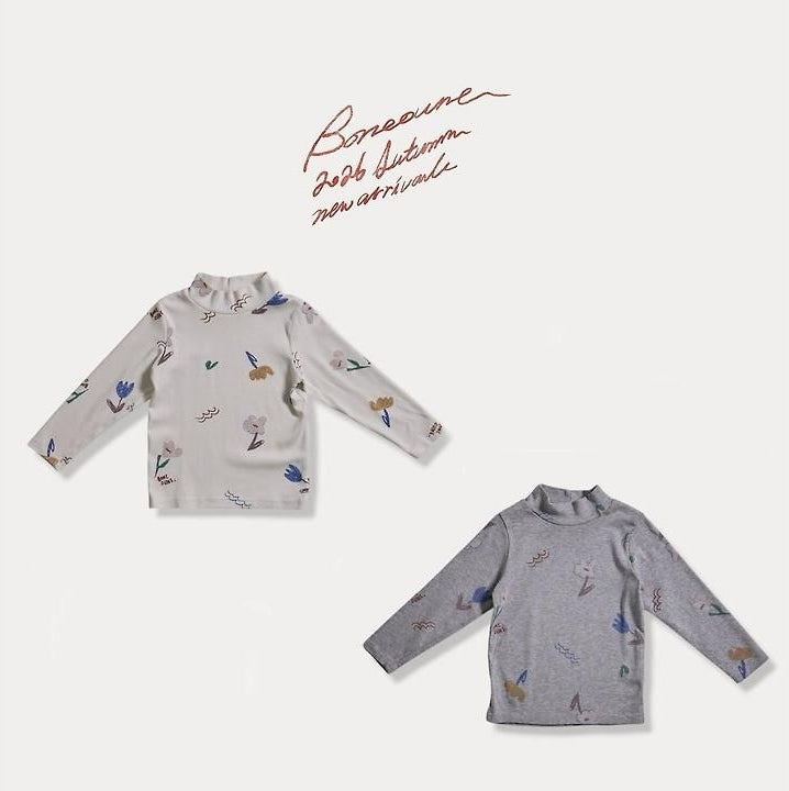 Cello Flower Fleece Tee [BONEOUNE]（2026AW） 3