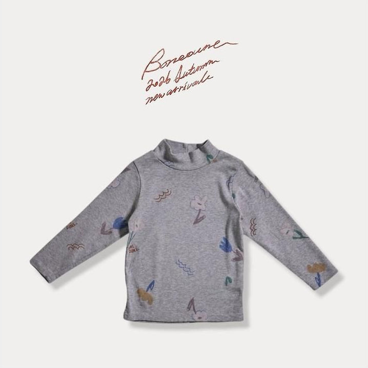 Cello Flower Fleece Tee [BONEOUNE]（2026AW） 5