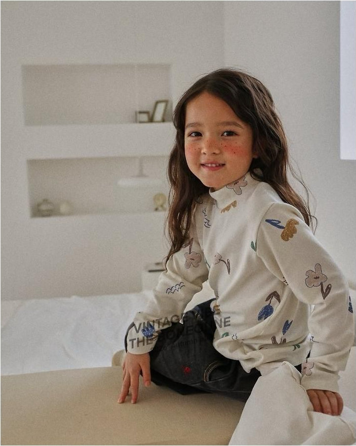 Cello Flower Fleece Tee [BONEOUNE]（2026AW） 12