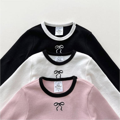 Peach Color Block Ribbon Tee [WHITESKETCHBOOK]（2026AW） 13