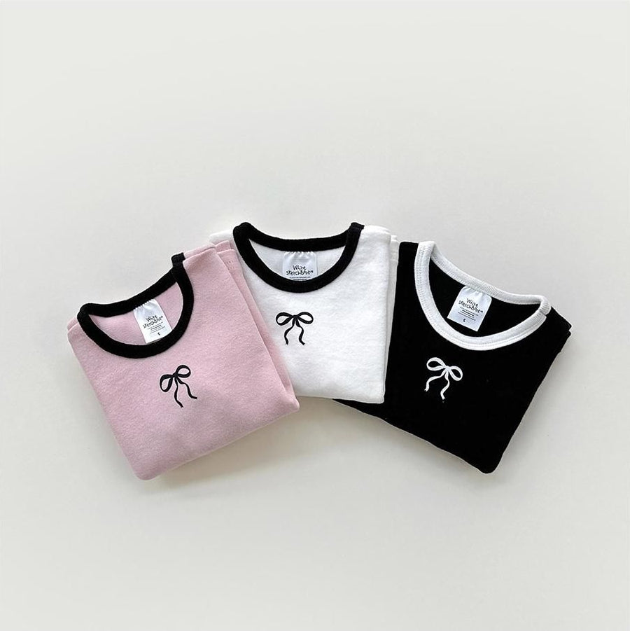 Peach Color Block Ribbon Tee [WHITESKETCHBOOK]（2026AW） 14