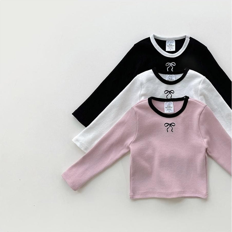 Peach Color Block Ribbon Tee [WHITESKETCHBOOK]（2026AW） 15
