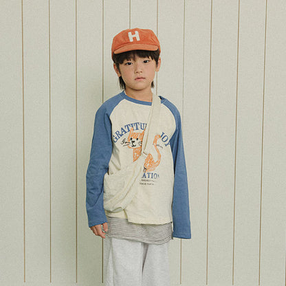 Kitten Raglan Color Block Tee [WHITESKETCHBOOK]（2026AW） 1