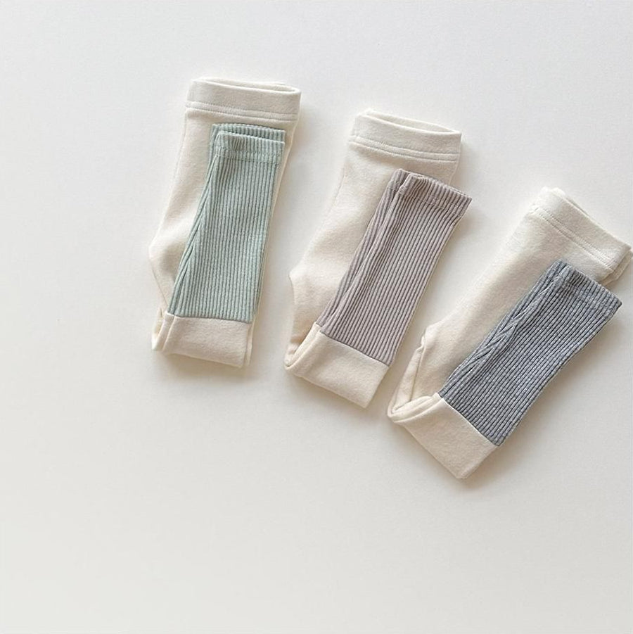 New Ribbed Color Block Leggings [WHITESKETCHBOOK]（2026AW） 14