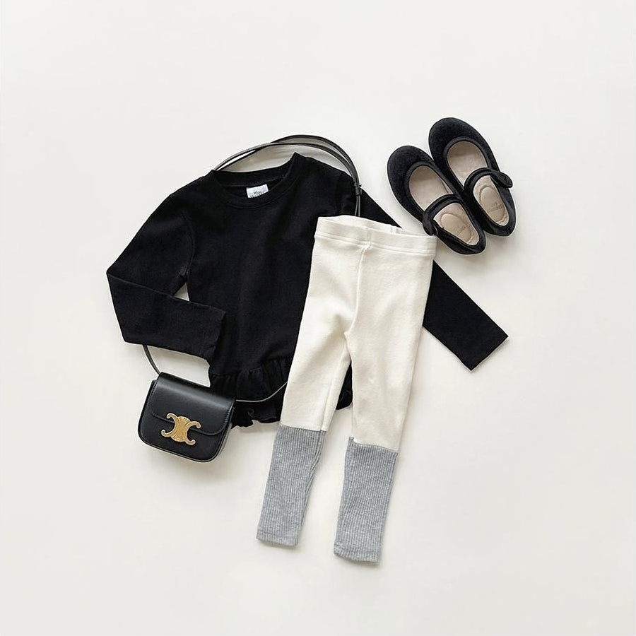 New Ribbed Color Block Leggings [WHITESKETCHBOOK]（2026AW） 19