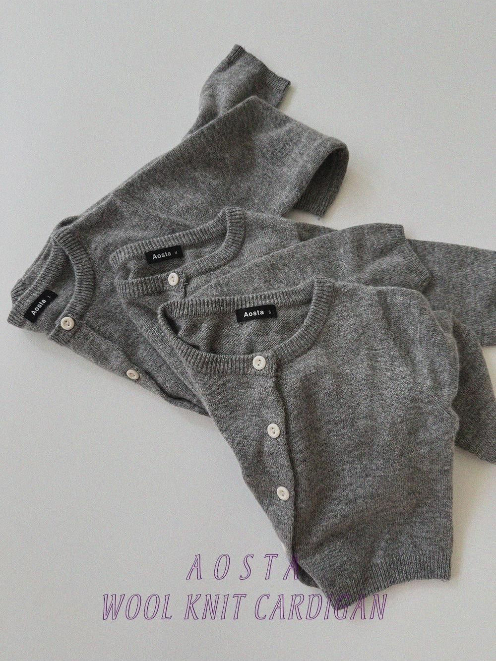 Knit Cashmere Cardigan [Aosta]（2026AW） 9