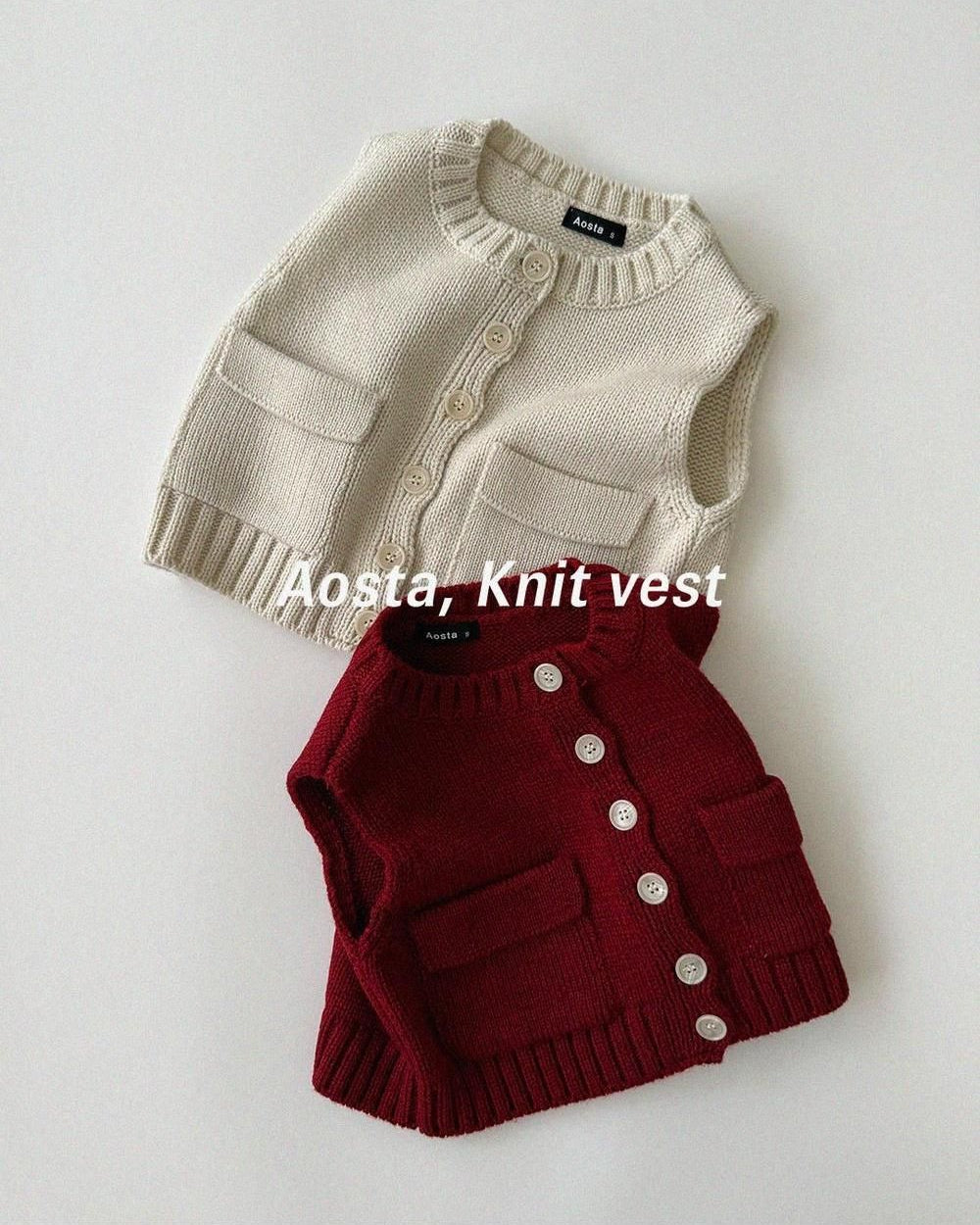 Knit Cookie Vest [Aosta]（2026AW） 3